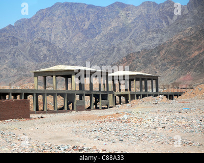 Hotel sito in costruzione a Taba, Egitto Foto Stock