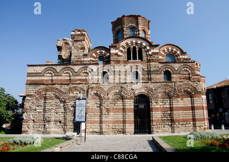 La Bulgaria, Nessebur. Cristo Pantocrator chiesa tardo XIII-XIV secolo. Foto Stock