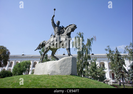 Statua di cosacchi, Kiev, Ucraina Foto Stock