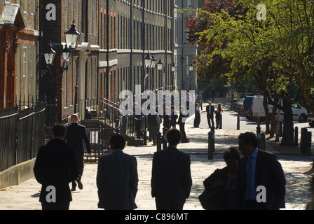 Banco di re a piedi tempio interno. Locande della corte. Camere Solicitors edifici. Londra REGNO UNITO 2000s HOMER SYKES Foto Stock