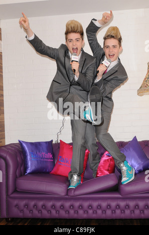 John ed Edward Grimes di Jedward 2010 - Immagine Copyright Celebrity Spotlight Foto Stock