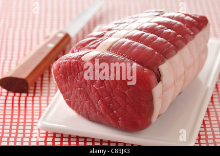 Crudo di roast-beef Foto Stock