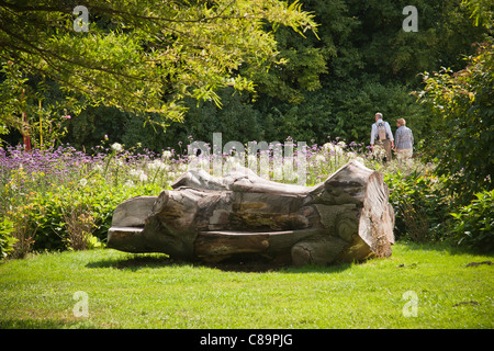 Park Muzakowski (Furst Pückler Park) - un sito patrimonio mondiale dell'UNESCO. Bad Muskau, Germania / Polonia. Foto Stock