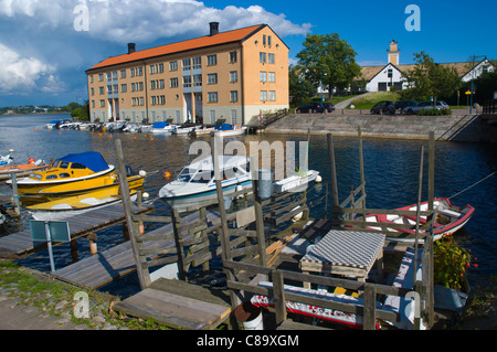 Porto per imbarcazioni private di fronte all isola di Stumholmen Karlskrona nella contea di Blekinge Svezia meridionale in Europa Foto Stock