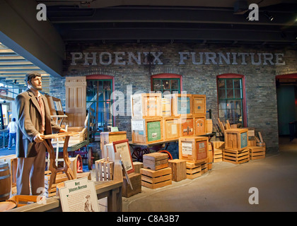 Grand Rapids, Michigan - un display sul mobile-making history di Grand Rapids al Grand Rapids museo pubblico. Foto Stock