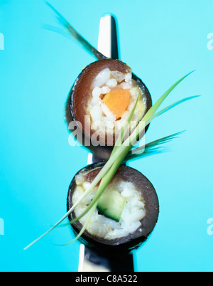 I sushi giapponesi La cucina e sushimi Foto Stock