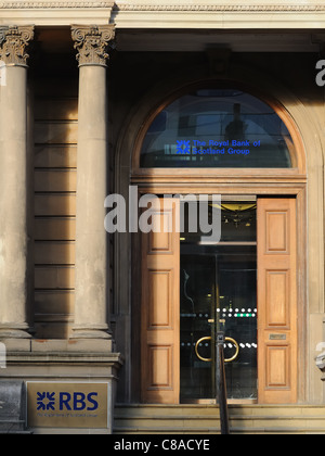 Banca RBS nel centro della città di Glasgow Foto Stock