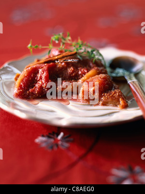 Crostata di fichi Foto Stock