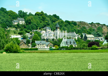 Mont Dol (Baia di Mont Saint Michel), vicino a Dol de Bretagne (Brittany, Francia). Foto Stock