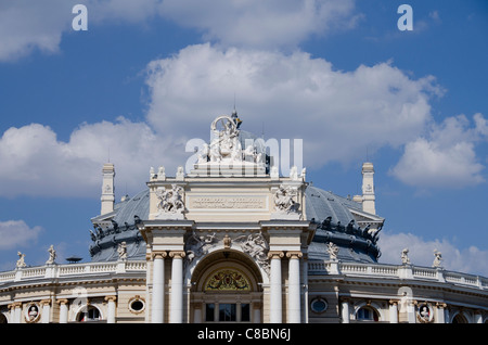 Ucraina Odessa. Historic Odessa Opera House & Theatre, neo-barocco stile italiano, circa 1887. Foto Stock