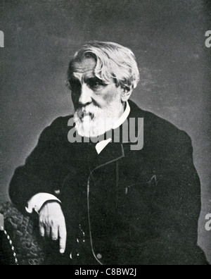 IVAN Turgenev (1818-1883) romanziere russo Foto Stock