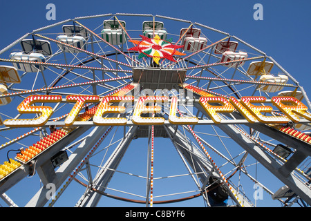 Ruota panoramica sul molo di acciaio, Atlantic City, New Jersey, STATI UNITI D'AMERICA Foto Stock