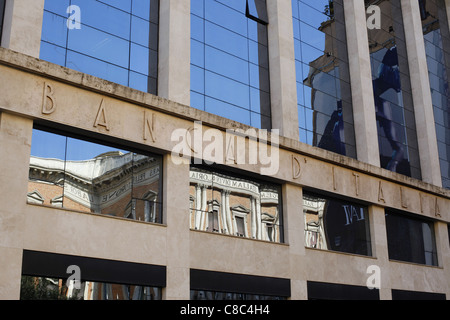 Italia Banca Nazionale, Banca d'Italia in Via XX Settembre in Roma, Italia. Foto Stock