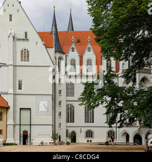 Il palazzo di Albrechtsburg di Meissen, Meissen vicino a Dresda, Sassonia, in Germania, in Europa. Foto Stock