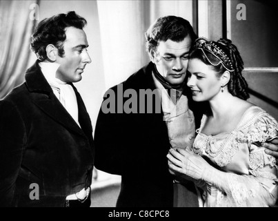 MICHAEL WILDING, JOSEPH COTTEN, Ingrid Bergman, Sotto Capricorno, 1949 Foto Stock