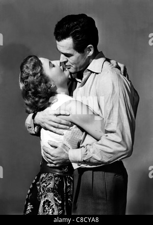 BARBARA STANWYCK, Robert Ryan, scontro di notte, 1952 Foto Stock