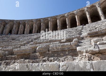 Antico teatro di Aspendos in Turchia del sud Foto Stock