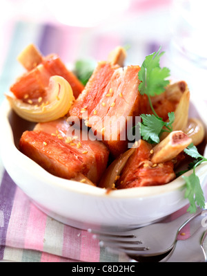 Costine di maiale Foto Stock