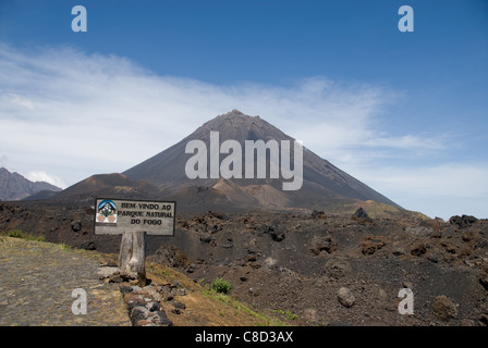 El Pico vulcano, Fogo , Isole di Capo Verde Foto Stock