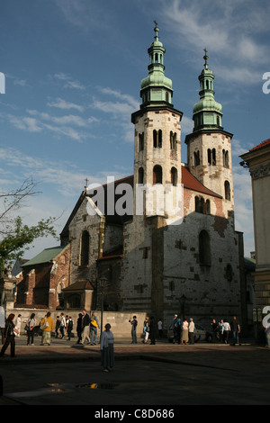 Il romanico di Sant'Andrea Chiesa nella Città Vecchia di Cracovia, in Polonia. Foto Stock