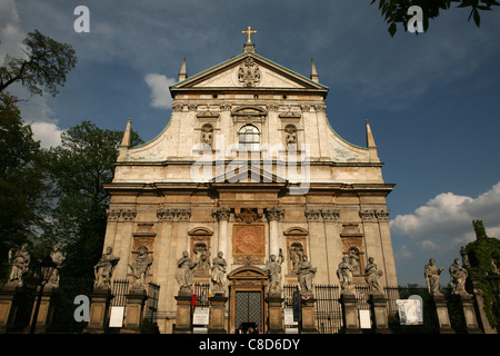 Santi Pietro e Paolo Chiesa nella Città Vecchia di Cracovia, in Polonia. Foto Stock