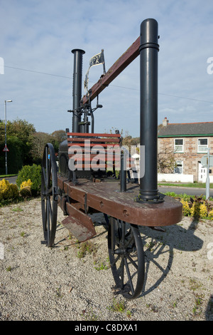 Il Murdoch Flyer, una full size replica di un carrello a vapore costruita da Willaim Murdoch nel 1792. Foto Stock