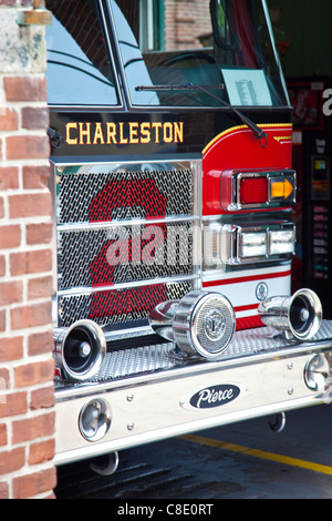 Charleston Vigili del Fuoco, old town Charleston, Carolina del Sud Foto Stock