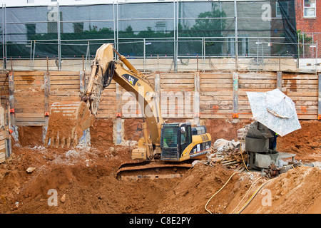 Edificio di nuova costruzione, XIV e R Street NW, Washington DC Foto Stock