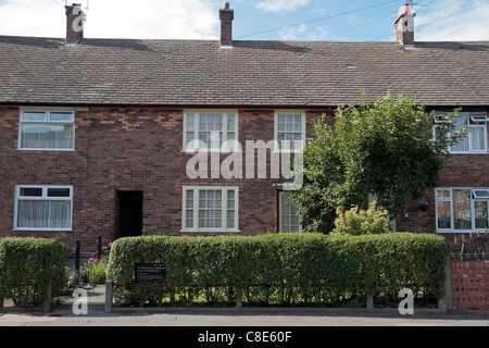 20 Forthlin Road, la casa d'infanzia di Paul McCartney, parte della famosa band di Liverpool i Beatles. Liverpool, Regno Unito. Foto Stock