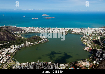 Rodrigo de Freitas, Rio de Janeiro, Brasile Foto Stock