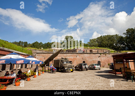 L'ex Prussia Fort occidentale - Fort Zachodni, ora un museo della storia militare a Swinoujscie, Uznam Isola, Polonia, Europa Foto Stock