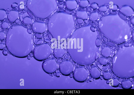 Un sacco di formazione di bolle bellissimo disegno intricato con spazio per il testo Foto Stock
