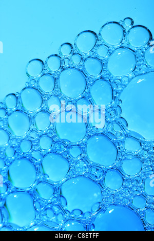 Un sacco di formazione di bolle bellissimo disegno intricato di pietre miliari con spazio per il testo Foto Stock