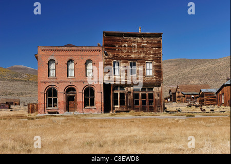 Stato Bodie, storico, parco, vicino a Lee Vining, California, Stati Uniti d'America, Stati Uniti, America, storico, campo, case Foto Stock