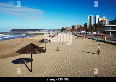 Spiaggia di Durban, KwaZulu-Natal, Sud Africa Foto Stock