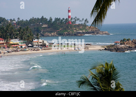 Kovalam Beach, Trivandrum, Kerala, India Foto Stock