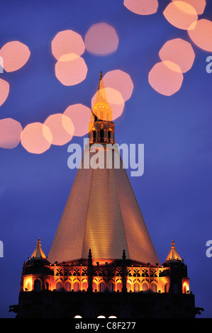 New York, vita, assicurazione, società, edificio, Manhattan, New York, Stati Uniti d'America, Stati Uniti, America, Natale, luci Foto Stock