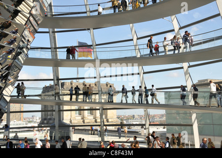 Il palazzo del Reichstag di Berlino, Germania Foto Stock