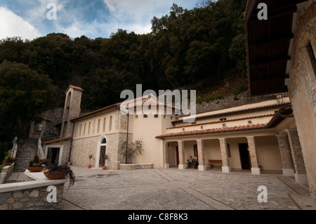 Santuario Francescano di Greccio, Greccio, Rieti, Lazio (Lazio, Italia Foto Stock