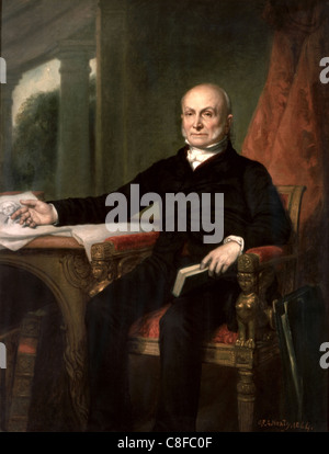 John Quincy Adams (Luglio 11, 1767 - 23 febbraio 1848) era il sesto presidente degli Stati Uniti Foto Stock
