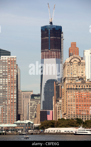 La One World Trade Center in costruzione Foto Stock