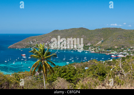 Porto di Port Elizabeth, Bequia, Saint Vincent e Grenadine, isole Windward, West Indies, dei Caraibi e America centrale Foto Stock