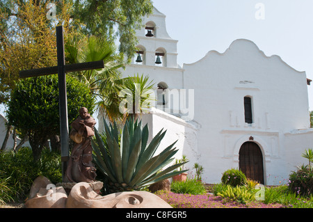 Basilica della Missione di San Diego de Alcala, San Diego, California, Stati Uniti d'America Foto Stock