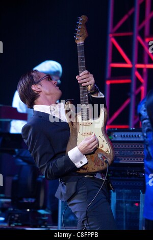 Londra, UK, 22/10/2011 : Joe Bonamassa eseguendo in concerto a Hammersmith Apollo, Londra Foto Stock