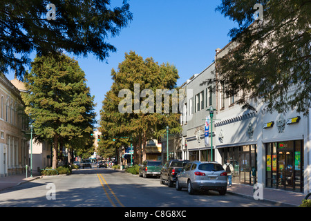 Jefferson Street nel centro di Lafayette, Lousiana, STATI UNITI D'AMERICA Foto Stock