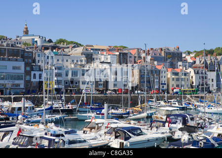 St Peter Port Guernsey, Isole del Canale, Regno Unito Foto Stock