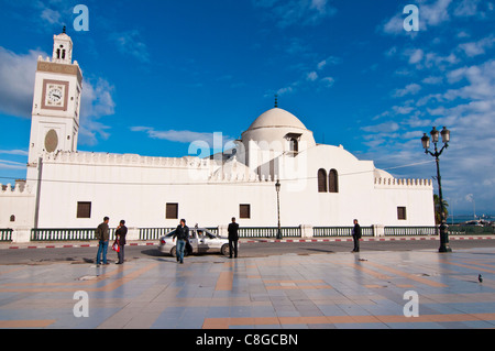 Djamaa El Djedid (Moschea del pescatore) sul luogo detto porta ad Algeri, Algeria, Nord Africa Foto Stock