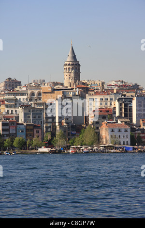 Istanbul, Turchia, Galata, torre rook, facciate, viaggi, turismo, intorno, Beyoglu, case, case, città, Foto Stock