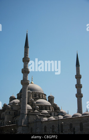 Istanbul, Turchia, Golden Horn, Halic, Eminönü, moschea, Yeni, a cupola Foto Stock