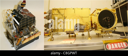 Corpo e unità del montante di ChemCam Strumento per Mars Rover Foto Stock
